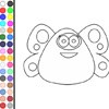 Pou loves all the animals and today he wants to be a butterfly. Choose your favourite colors to paint him. 