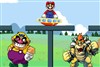 Princess was captured by monsters and was in danger. Mario must eliminate monsters by dropping bombs 

from his UFO to save his princess immediately!
