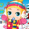 New Baby Ready For Winter A Free Dress-Up Game