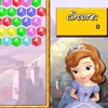 Amuse yourself with this classic bubble game. Help Princess Sofia The First to make groups of three or more amulets of the same color in order to destroy them and gain points.